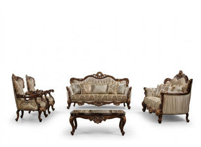 Chesterfield conjunto de sofás con mesa de centro sofá tapizado de 5 piezas.
