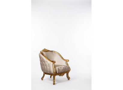Chesterfield redondo sillón sofá tapizado muebles decoración sofá individual.
