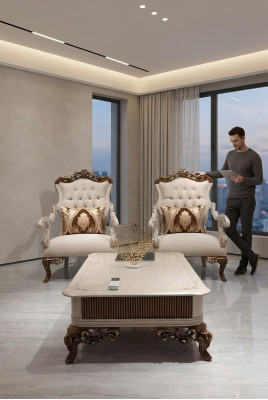 Sillón Chesterfield Barroco Sofá Muebles Decoración Sofás Silla
