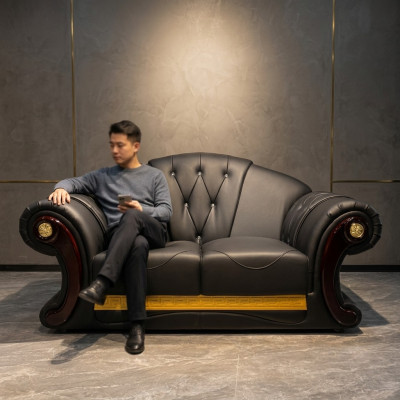 Chesterfield sofá de dos plazas Diseño Muebles Clásicos Sofás Decoración
