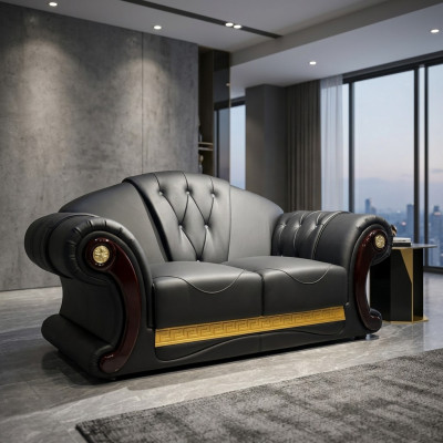 Chesterfield sofá de dos plazas Diseño Muebles Clásicos Sofás Decoración