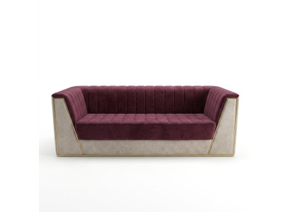 Sofá de tres plazas Rose Medusa. Acolchado suave, sofás, muebles de tela.