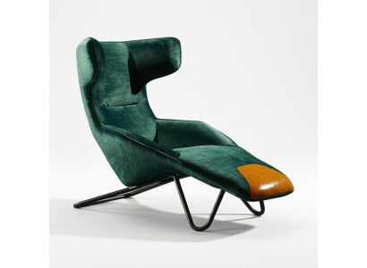 Lujo Sillón verde de 1 plaza para sala de estar.