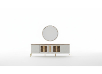 Lujo Aparador xxl Cómoda 240cm Armario Cómodas Credenza Grande de 2 piezas