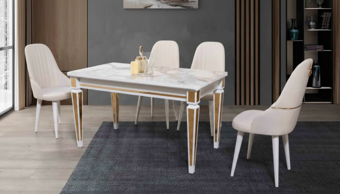 Mesa de comedor conjunto de comedor conjunto de comedor silla de comedor conjunto de sillas de comedor 4 sillas 5 piezas.