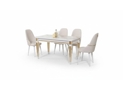 Mesa de comedor conjunto de comedor conjunto de comedor silla de comedor conjunto de sillas de comedor 4 sillas 5 piezas.