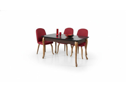 Mesa de comedor Conjunto de comedor Conjunto de asientos Conjuntos de comedor Mesa de comedor 4 sillas 5 piezas.