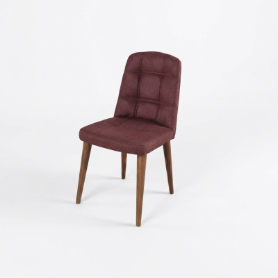 Original: una silla rosa sobre patas de madera para su comedor nuevo modelo
