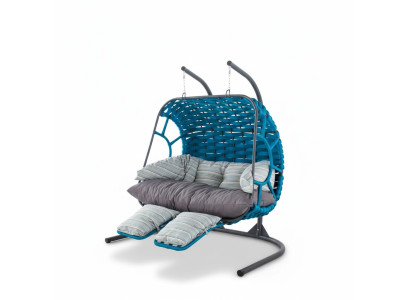 Columpio de cesta Silla colgante de mimbre Sillón colgante Sillón de jardín Sillón colgante Hamaca oscilante
