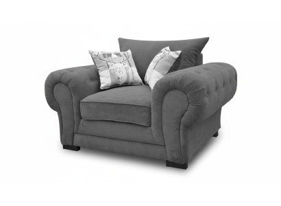 Estilo Diseño moderno Color Gris Sala de estar 1 sillón Tela Poliéster Nuevo