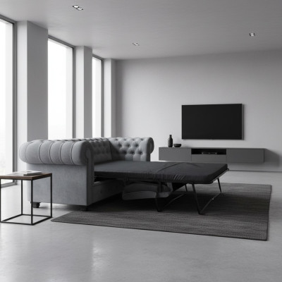 Sofá Chesterfield con función de cama Cama plegable bengalí Sofá cama