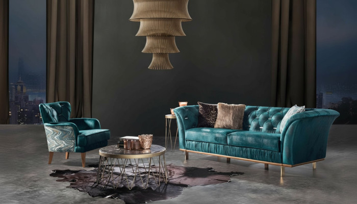 Sillón de lujo diseño para sala de estar, sillón individual, muebles tapizados, nuevo