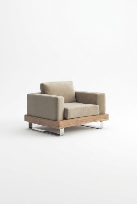 Silla blanca beige Muebles de sala de estar Sillón de lectura Orejero