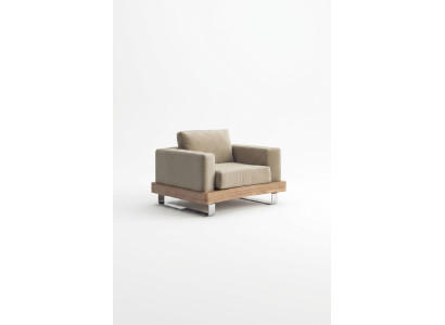 Silla blanca beige Muebles de sala de estar Sillón de lectura Orejero