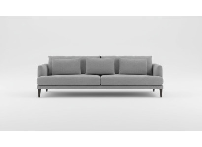 Sofá moderno gris de tres plazas Muebles de asiento Diseñador Lujo Sofás de sala
