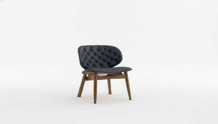 Silla Chesterfield de lujo de una plaza para comedor y sala de estar.
