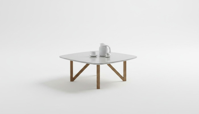 Mesa de centro Mesa de sala de estar de lujo Nuez natural Diseñador Mesa auxiliar