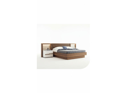 Naturaleza de la nuez mesilla de noche mesa auxiliar de dormitorio de lujo