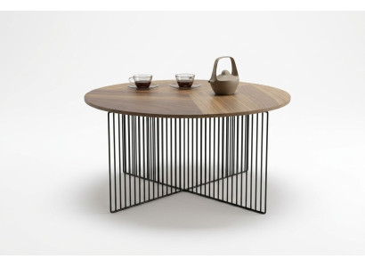 Mesa de centro moderna de sala de estar madera maciza muebles de lujo mesas auxiliares marrón.