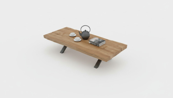 Mesa de centro de madera maciza Mesa rectangular Mesa de té Mesa de salón Moderno