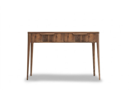 Mesa de consola de madera de nogal natural - mármol negro Toros