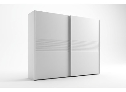 Armario blanco con puertas correderas de muebles de dormitorio de lujo de madera maciza