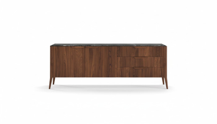 Gran aparador de madera Muebles de comedor modernos Madera maciza Cajones Nuevo
