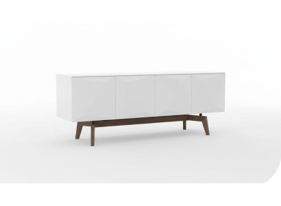 Aparador blanco con espacio de almacenamiento Muebles de comedor Muebles de lujo de madera modernos