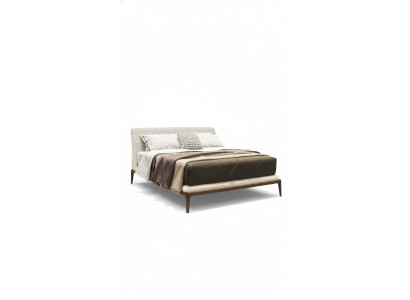Cama blanca Marco de cama de lujo Muebles de dormitorio modernos Estructura de madera