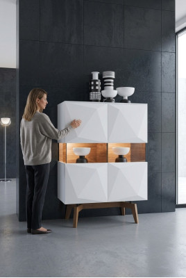 Cama blanca Estructura de cama de lujo Muebles de dormitorio modernos Estructura de madera