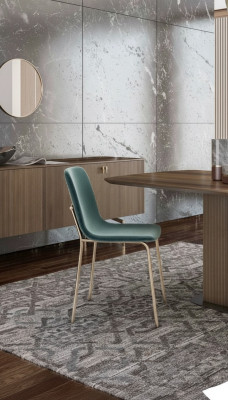Silla de comedor moderna de lujo, muebles de estilo moderno, trabajo en madera de calidad
