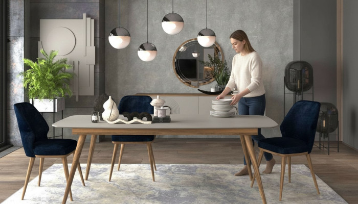 Moderno juego de muebles de comedor de 6 piezas