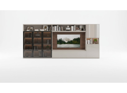 Mueble de salón moderno blanco Muebles de sala de estar de madera de lujo Decoración