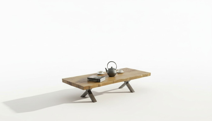 Mesa de centro de madera Muebles de salón modernos Mesa auxiliar de lujo Mesa de televisión