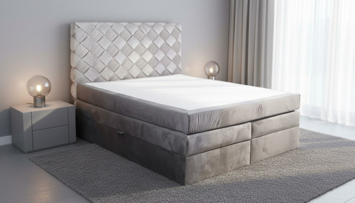 Cama box spring con cajones colchón camas Chesterfield habitación