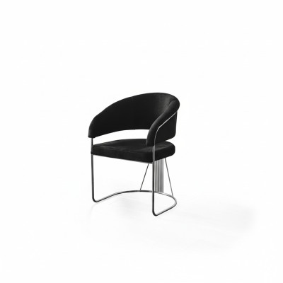 Silla moderna Sillón 1x Comedor Salón de televisión Silla tapizada Nueva Textil