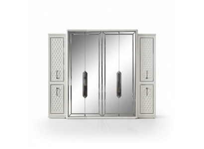 Armario armario de lujo de madera armarios muebles de diseño dormitorio blanco nuevo