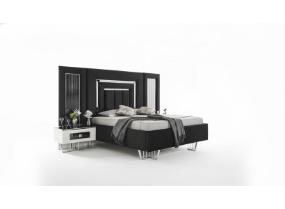 Armario de dormitorio Muebles de metal de lujo Camas elegantes Cama de metal Bastidor de cama