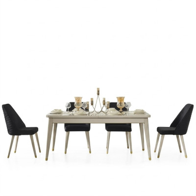 Mesa de comedor Mesa Sala de estar Mesas de madera Diseño blanco Mesa de conferencia Nueva