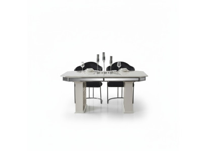 Mesa de comedor beige diseño lujosas mesas de diseño muebles extensibles comedor muebles