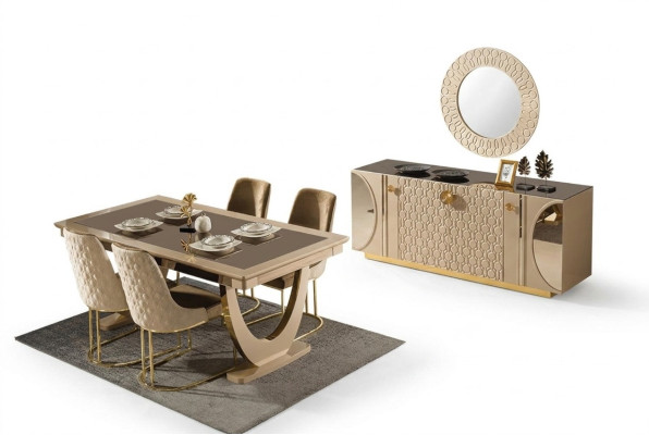 Un maravilloso set para un comedor de estilo contemporáneo.