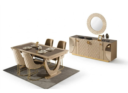 Un maravilloso set para un comedor de estilo contemporáneo.