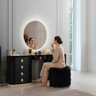 Vestidor conjunto consola espejo mueble dormitorio diseño taburete conjunto nuevo