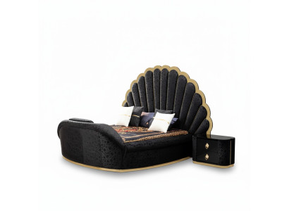 Dormitorio Cama 2x Mesitas de noche Conjunto de camas de lujo completo Muebles de diseño 3 piezas Nuevo