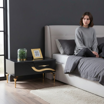 Mesa auxiliar Mesa de noche Consola de noche Diseño Mesa de dormitorio Mesitas de noche Nuevas