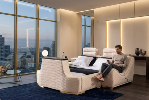 Cama doble Cama doble de lujo Diseño moderno del marco de la cama Marcos de cama Camas
