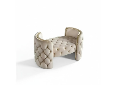 Moderno taburete pie almohadillado muebles sala de estar diseño otomano blanco nuevo