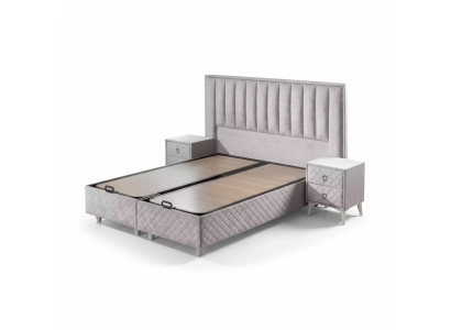 Camas Cama doble Hotel Estructura de cama doble Madera Muebles Cama Tapizada Diseño de lujo