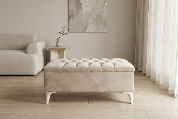 Diseño taburete Diseño tapizado reposapiés otomano asiento textil Chaise Lounge