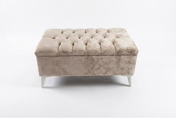 Diseño taburete Diseño tapizado reposapiés otomano asiento textil Chaise Lounge